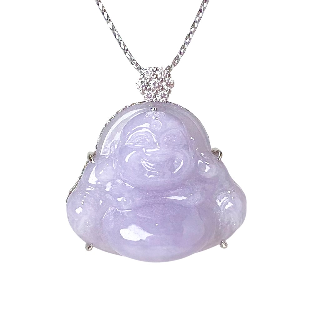 紫羅蘭彌勒佛鑽墜
