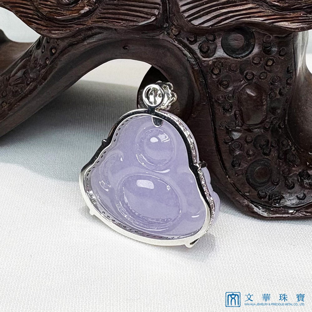 紫羅蘭彌勒佛鑽墜