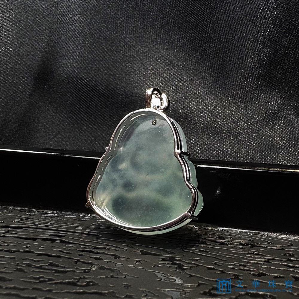 玻璃種起光彌勒佛玉墜