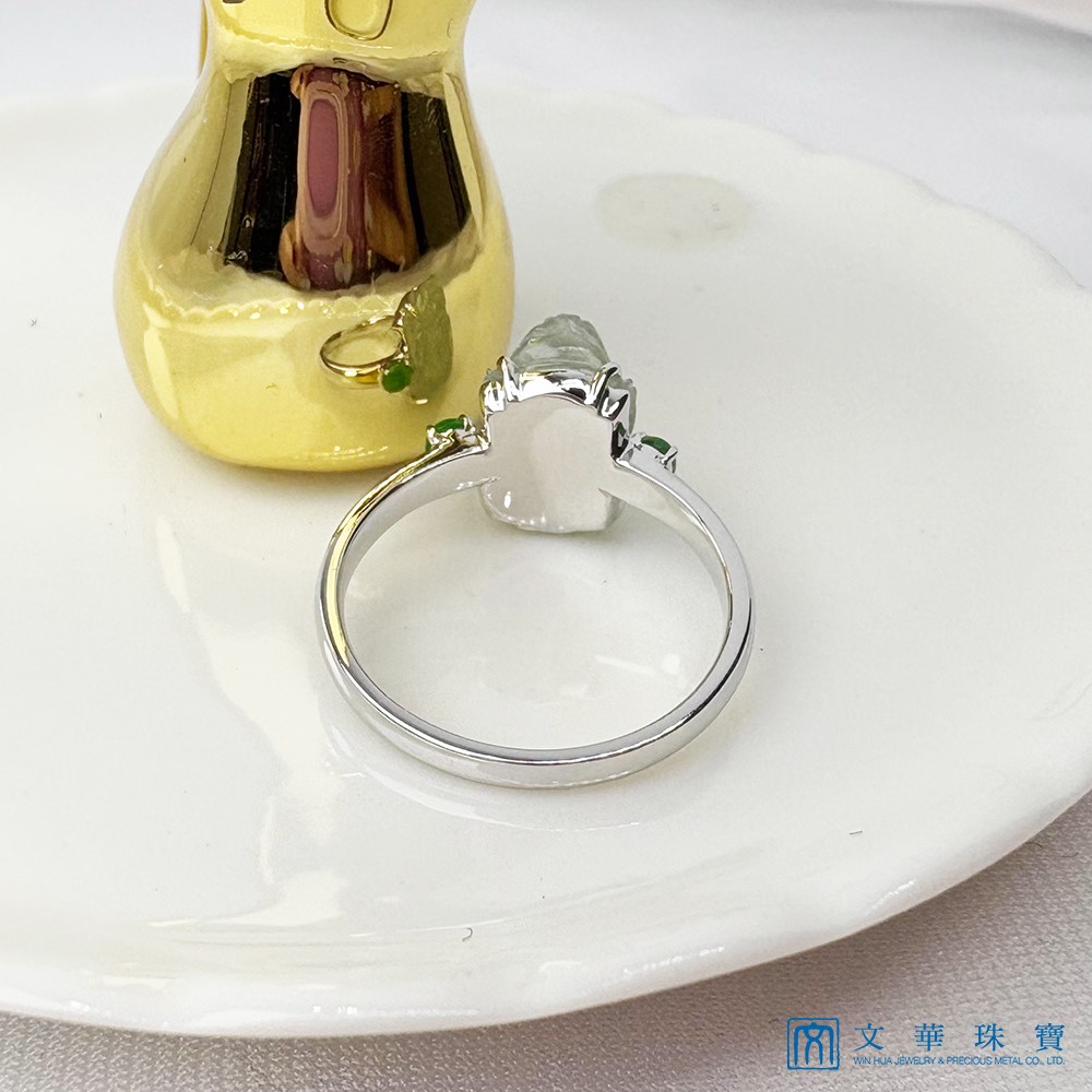 玻璃種貔貅戒指 國際圍10號