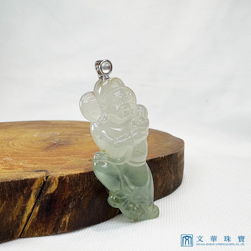 冰種財神玉墜