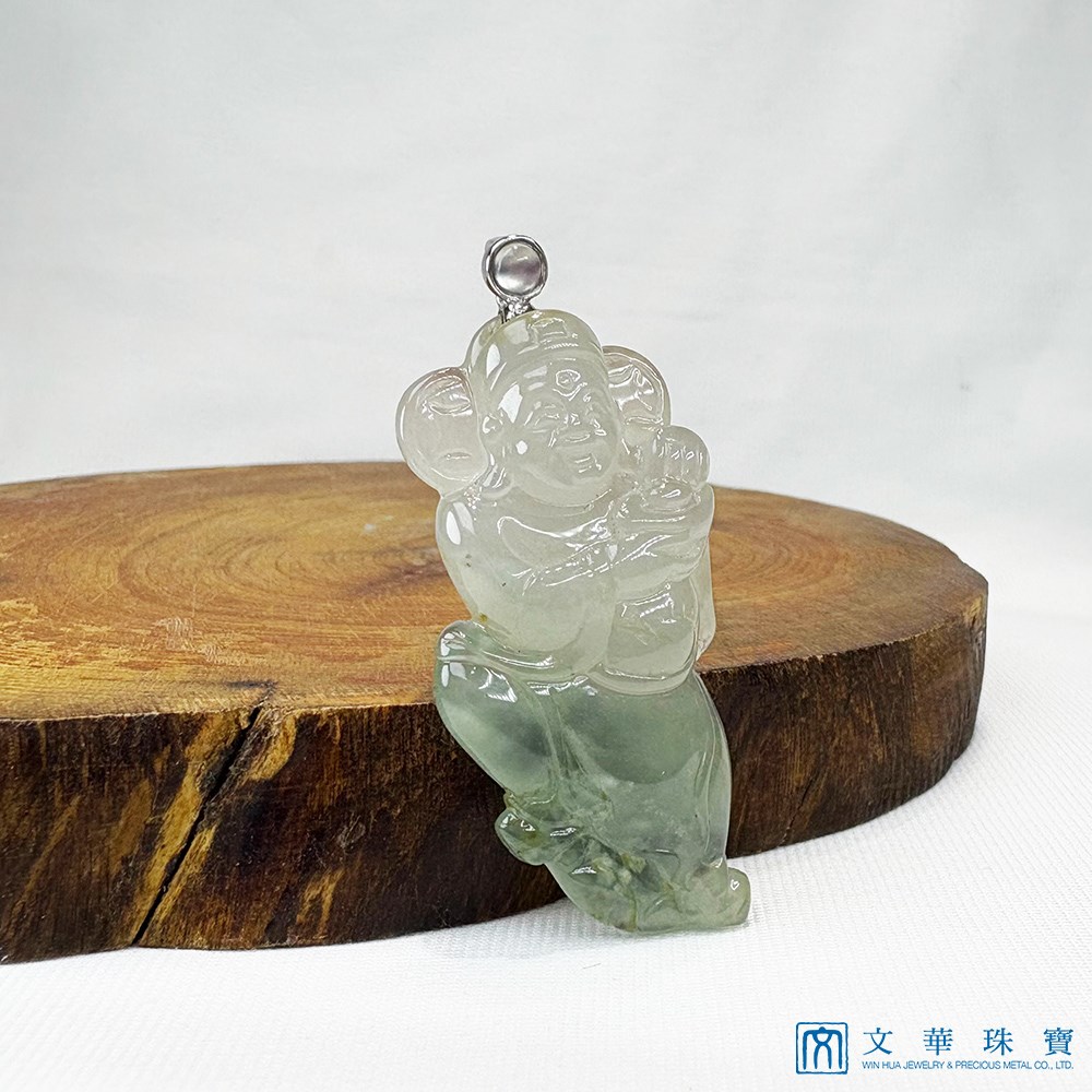 冰種財神玉墜