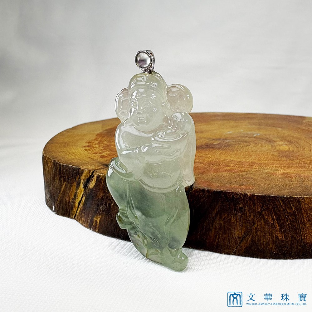 冰種財神玉墜