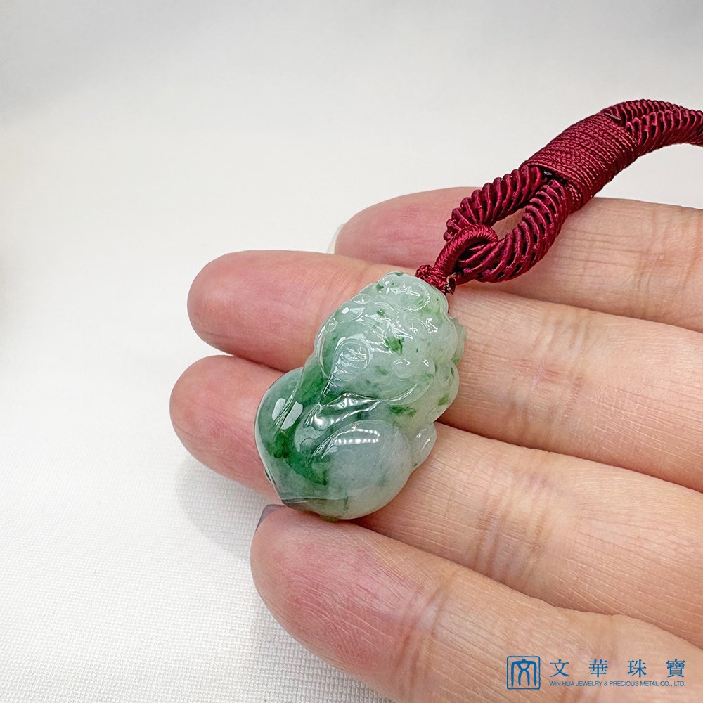 冰糯飄花貔貅把玩掛件(已售出)