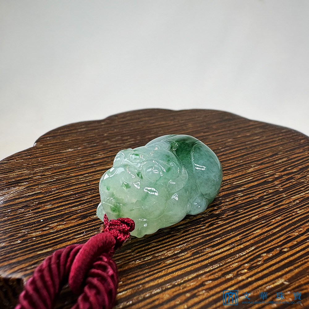 冰糯飄花貔貅把玩掛件(已售出)