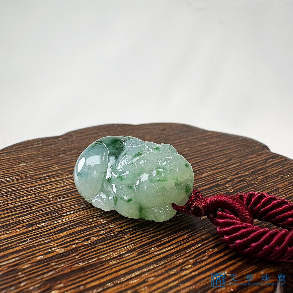 冰糯飄花貔貅把玩掛件(已售出)