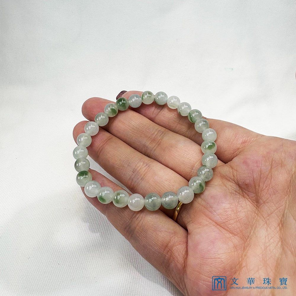 冰種飄花圓珠手鍊 6.6-6.9mm 共27枚(已售出)