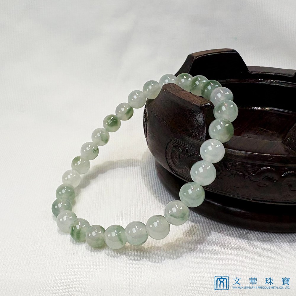 冰種飄花圓珠手鍊 6.6-6.9mm 共27枚(已售出)