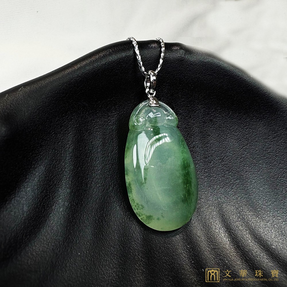 高冰種飄花福瓜玉墜