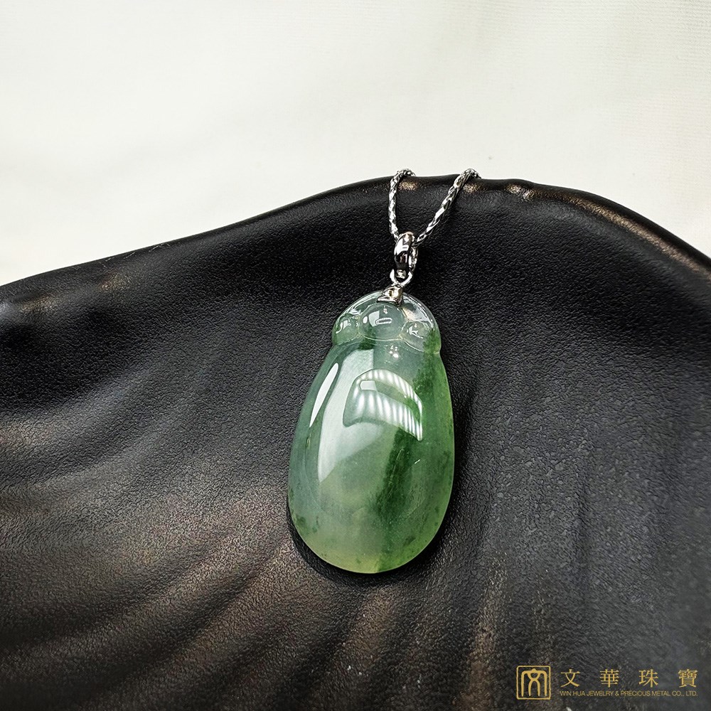 高冰種飄花福瓜玉墜