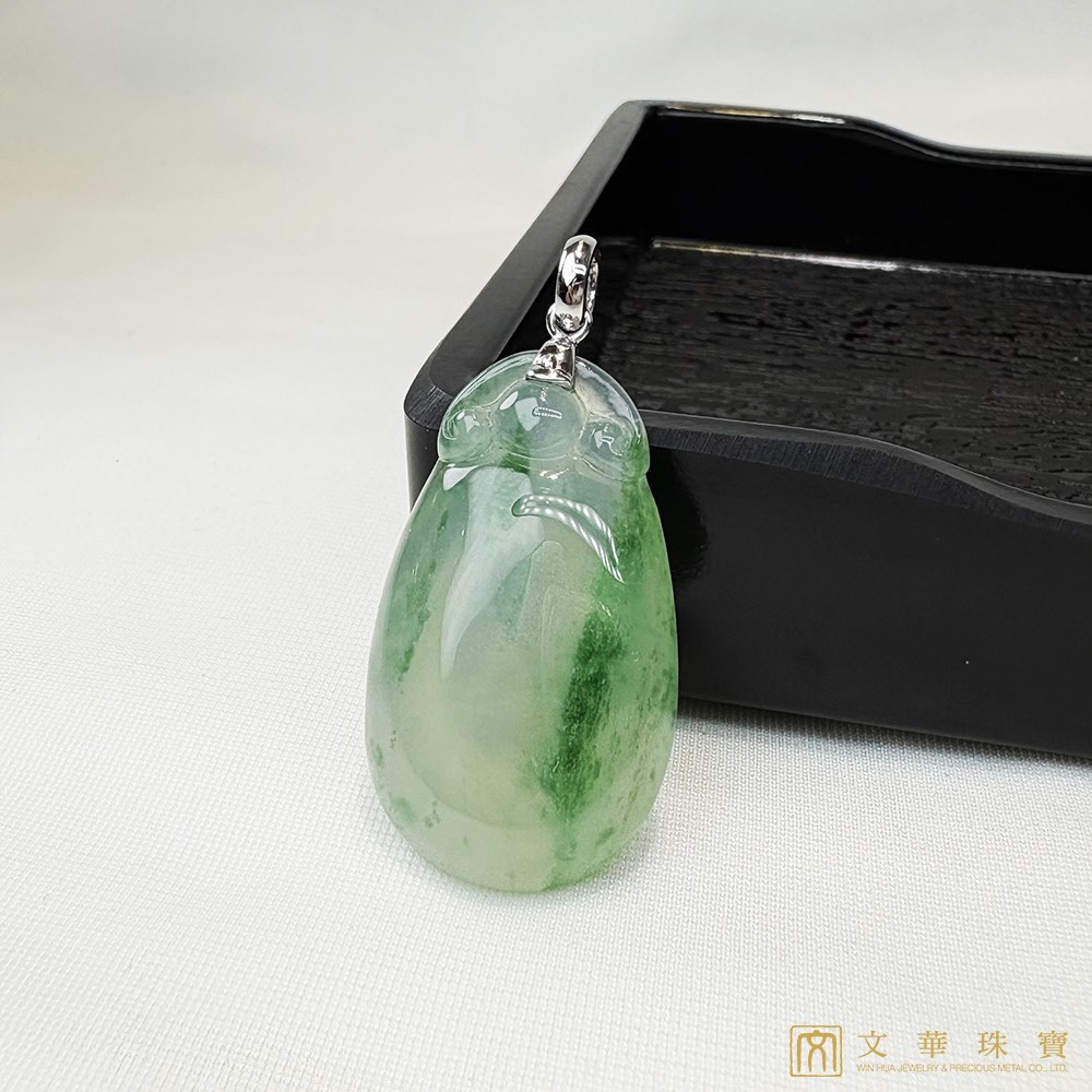 高冰種飄花福瓜玉墜