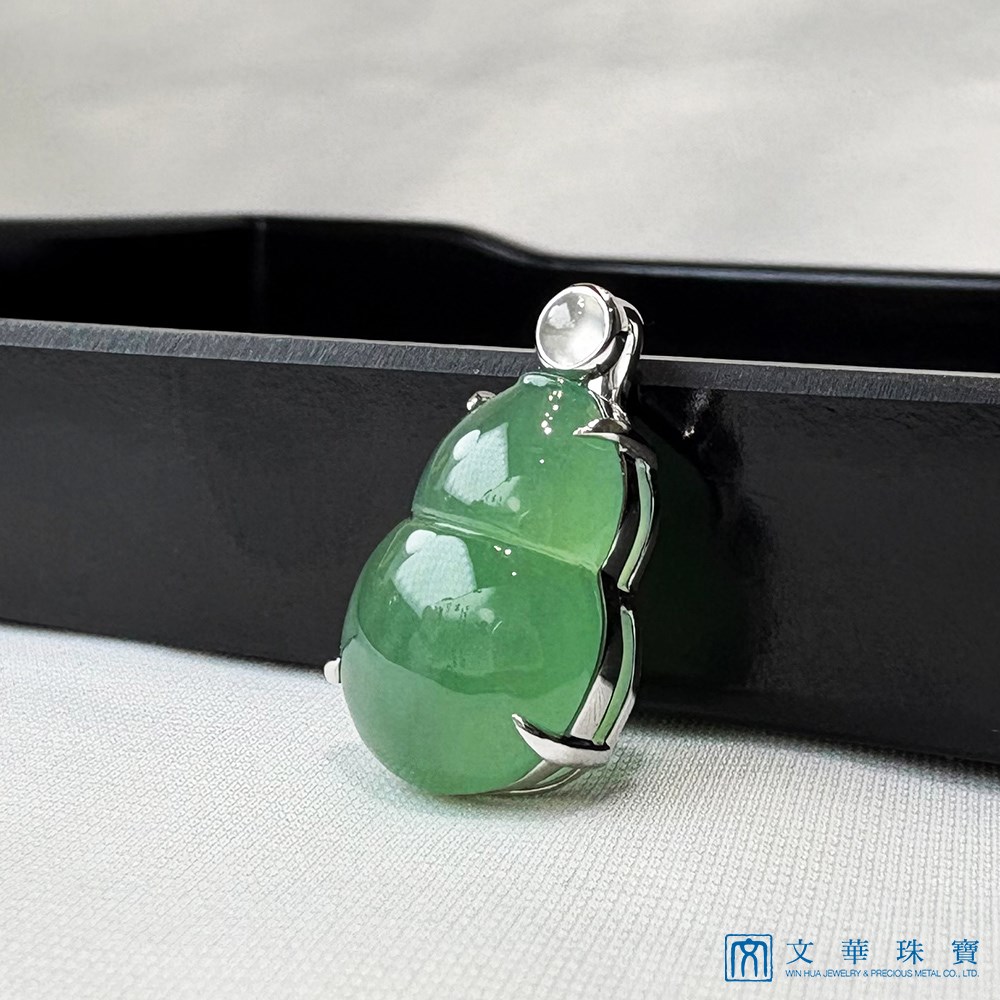 高冰滿綠葫蘆玉墜