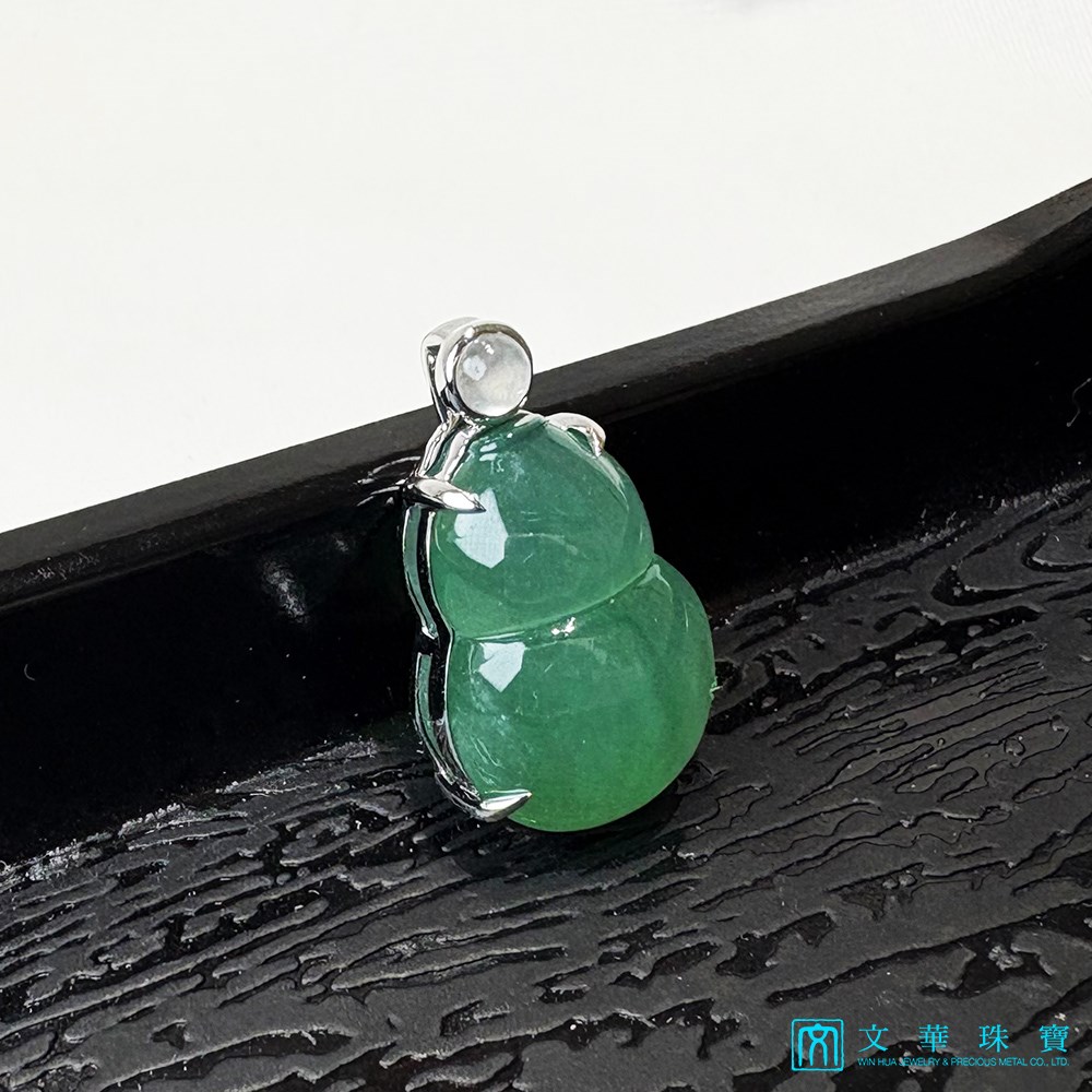 高冰滿綠葫蘆玉墜