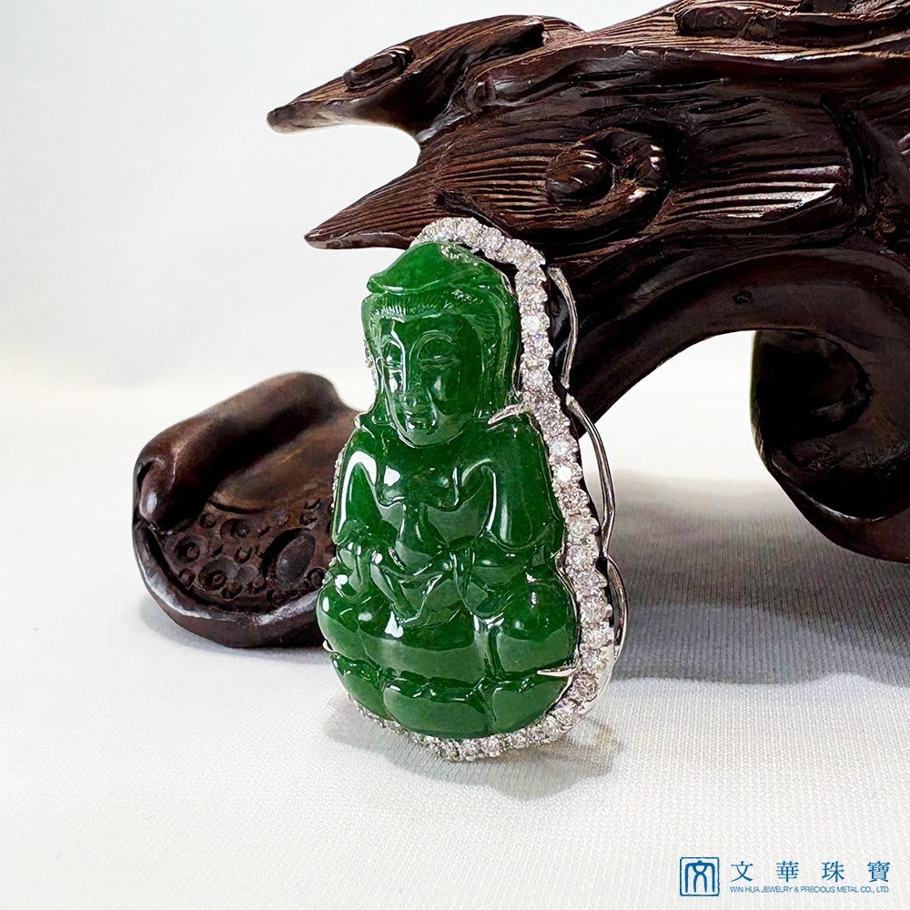 翡翠觀音玉墜