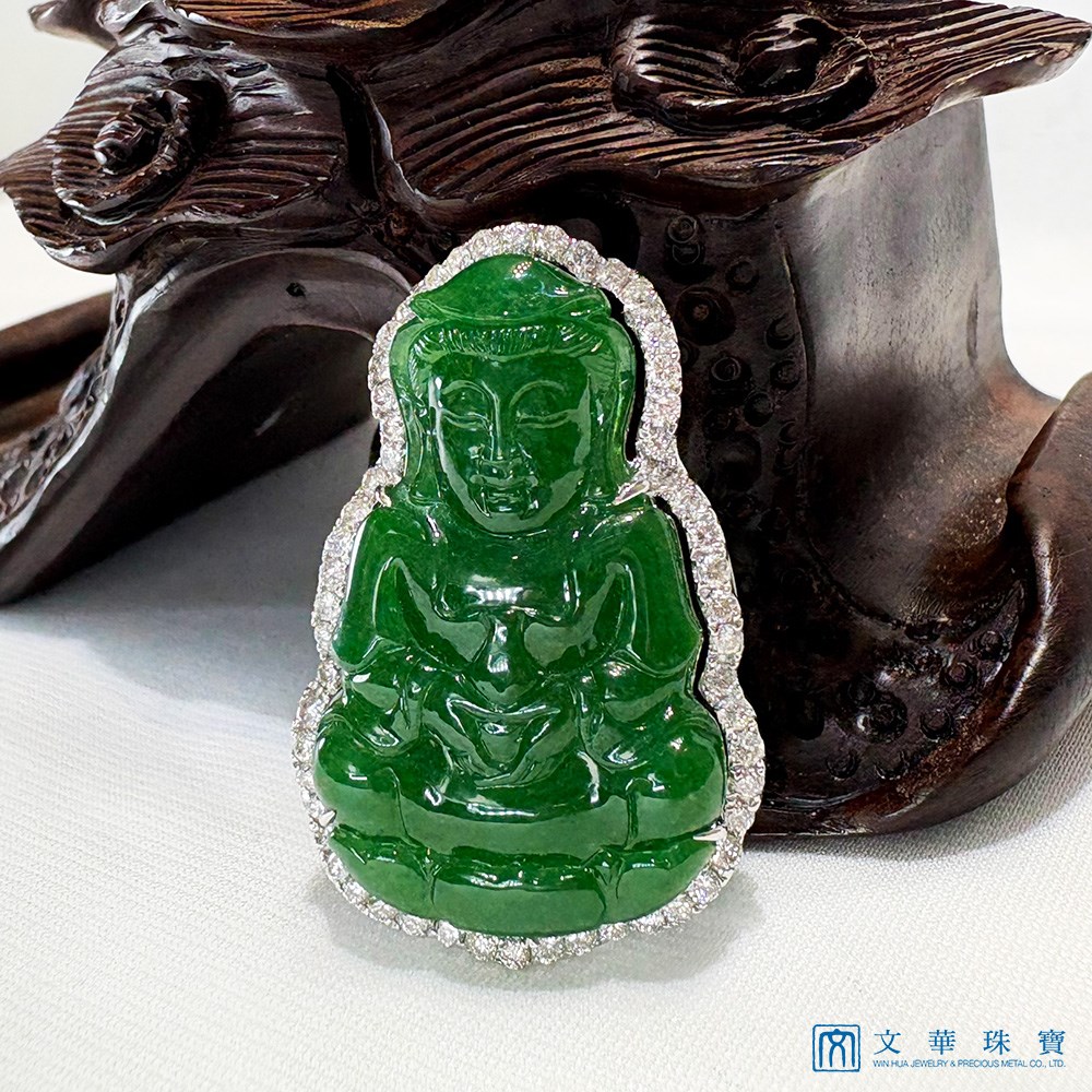 翡翠觀音玉墜