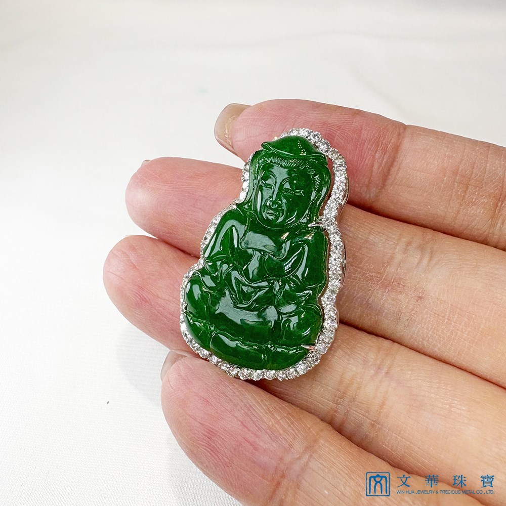 翡翠觀音玉墜