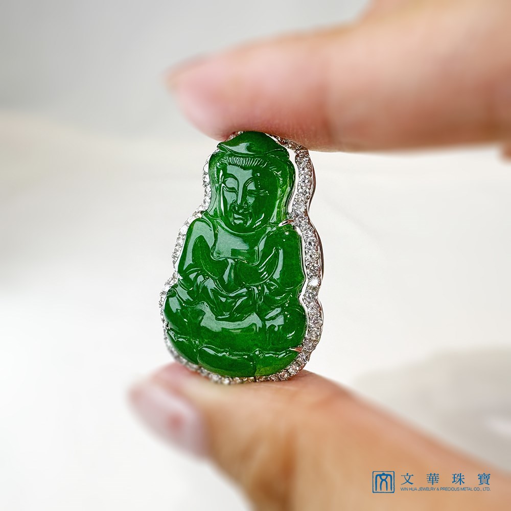 翡翠觀音玉墜
