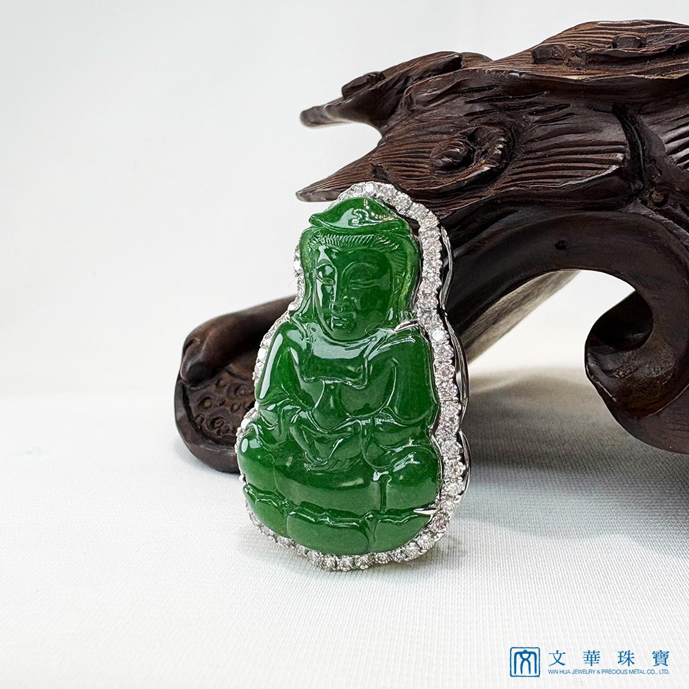 翡翠觀音玉墜