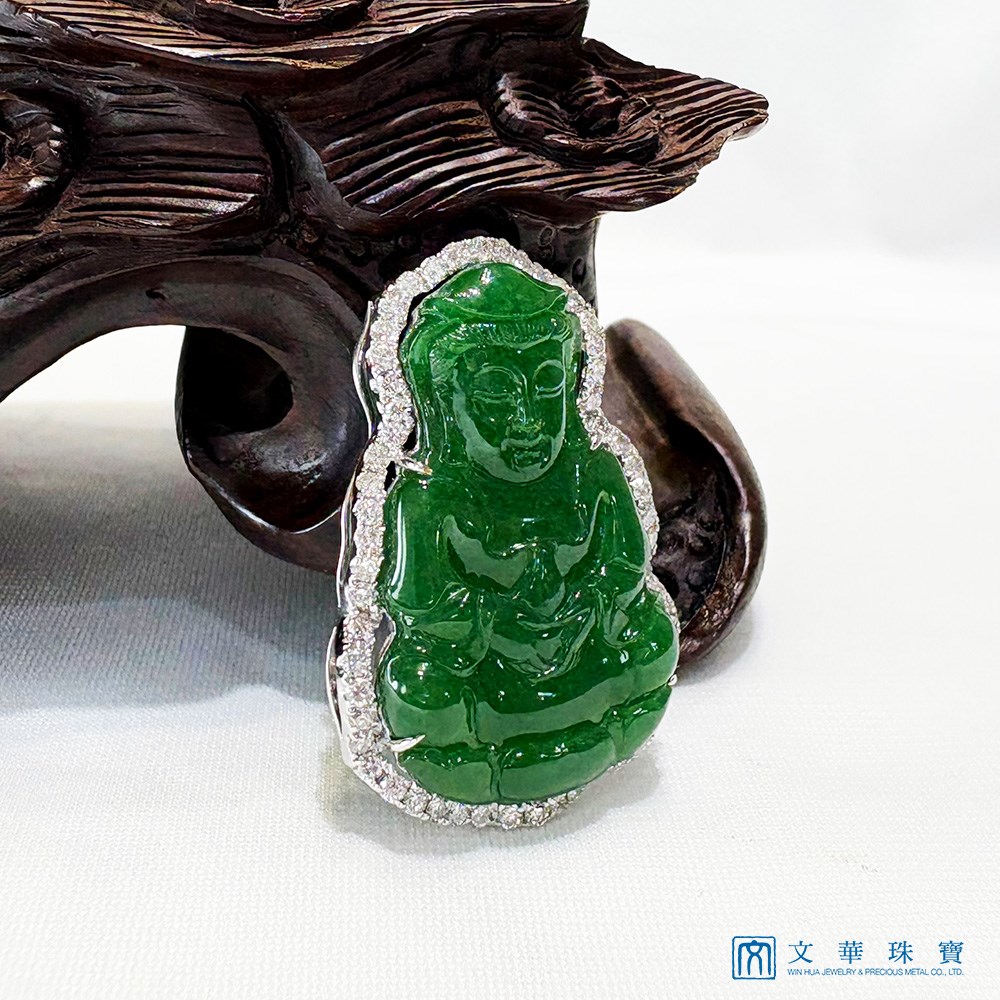 翡翠觀音玉墜