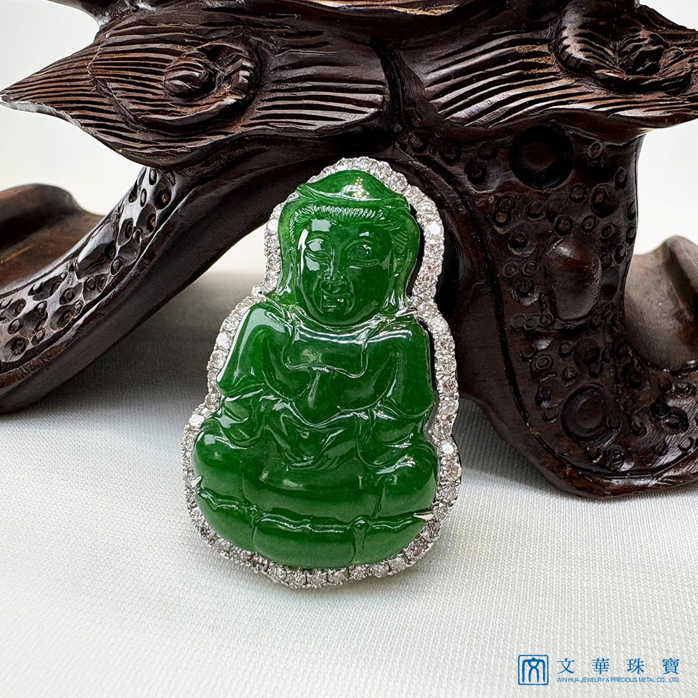 翡翠觀音玉墜