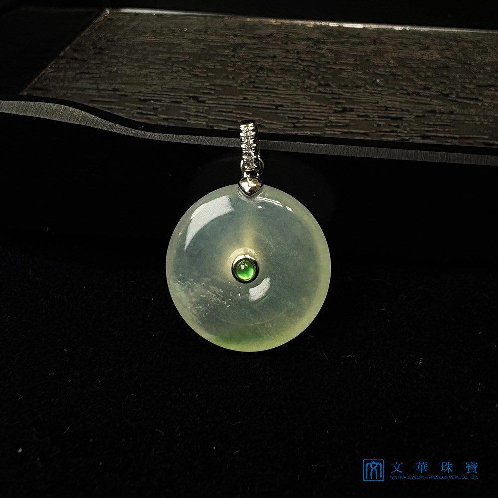 玻璃種平安扣玉墜