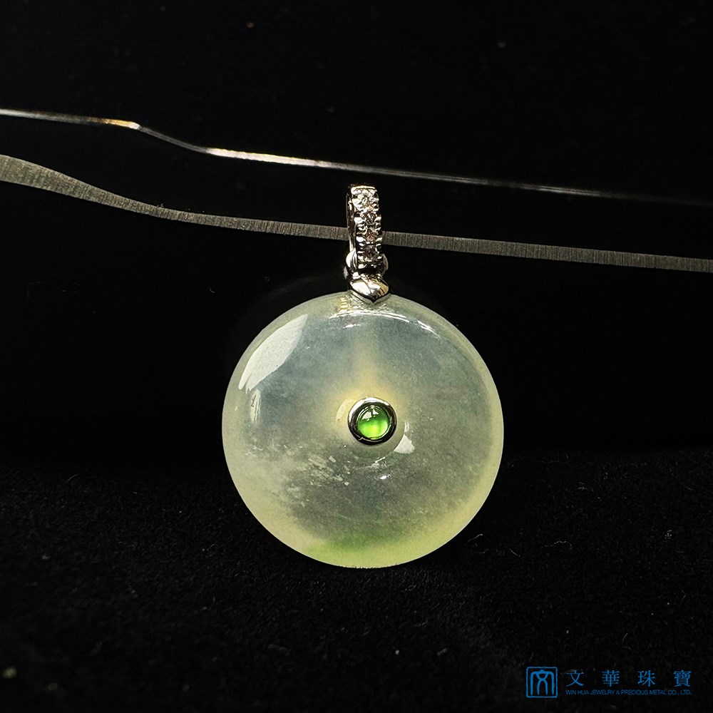 玻璃種平安扣玉墜