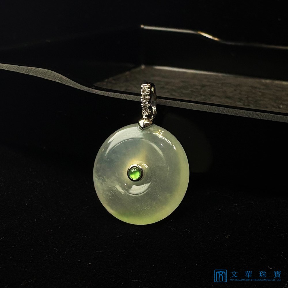 玻璃種平安扣玉墜