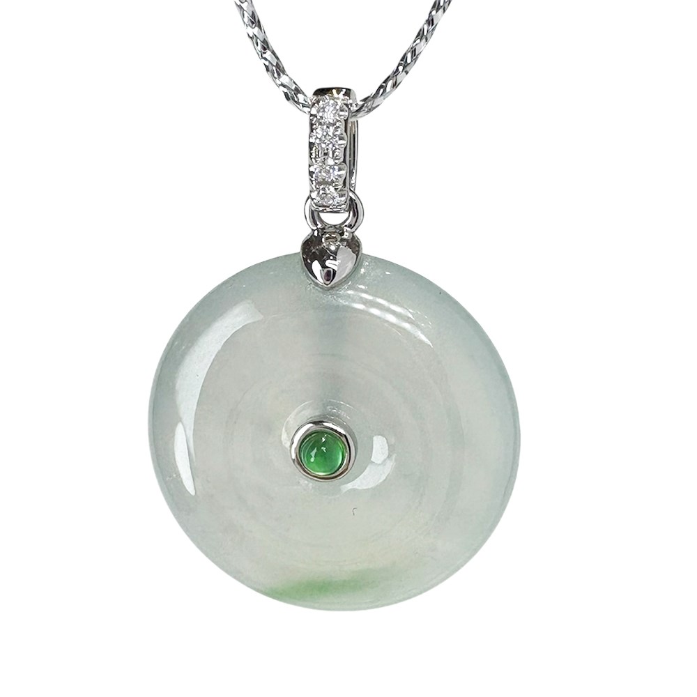 玻璃種平安扣玉墜