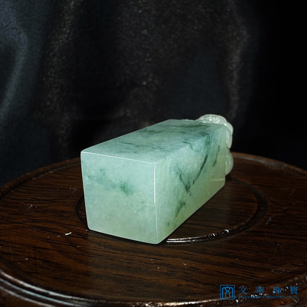 翡翠飄花貔貅玉印(已售出)