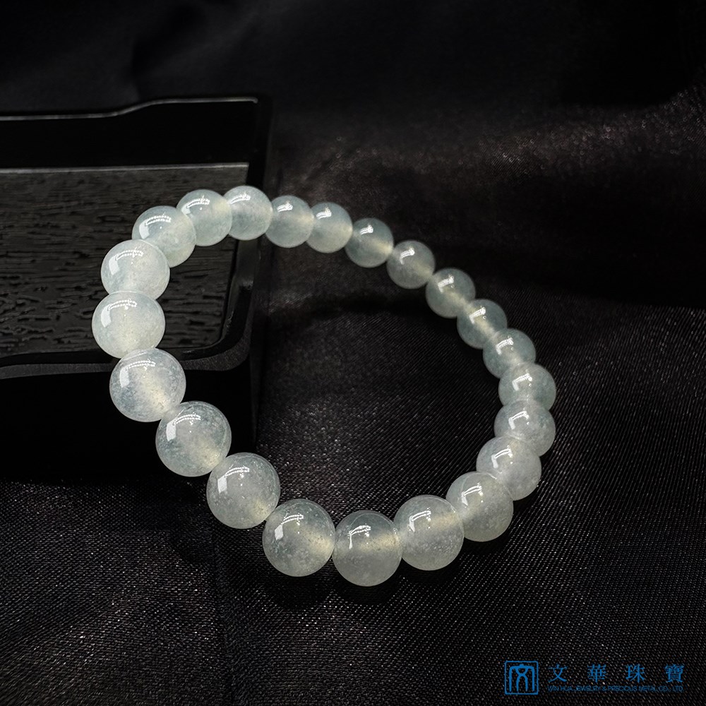 高冰翡翠圓珠手鍊 約8mm