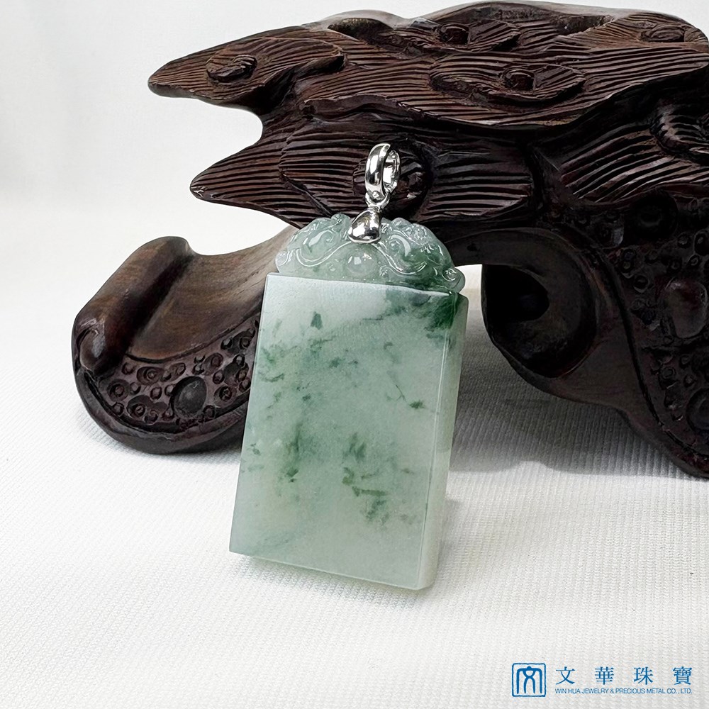 翡翠飄花無事牌(已售出)