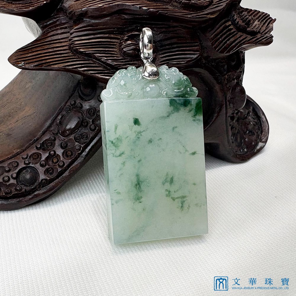 翡翠飄花無事牌(已售出)