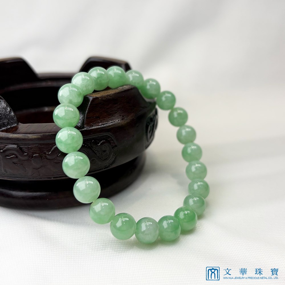 翡翠果綠玉珠手鍊 約7.7-8mm