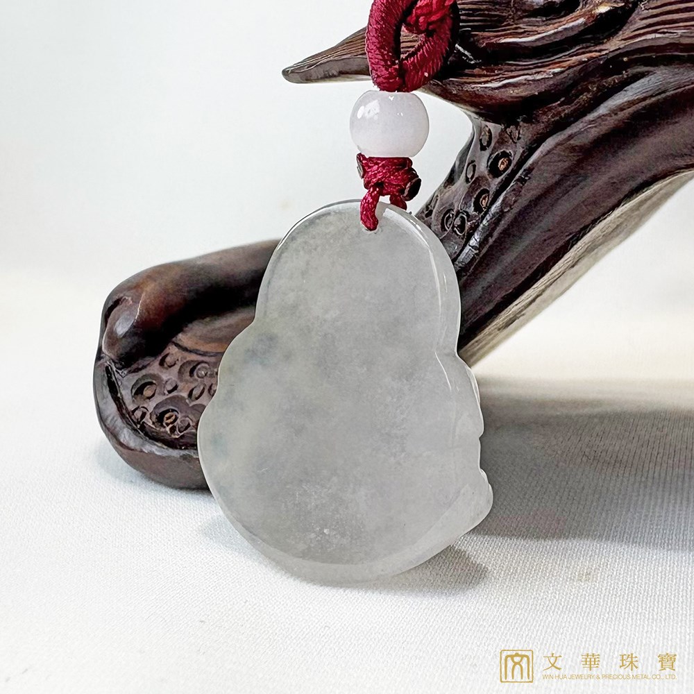 冰糯種彌勒佛玉墜 贈精美中國繩乙入