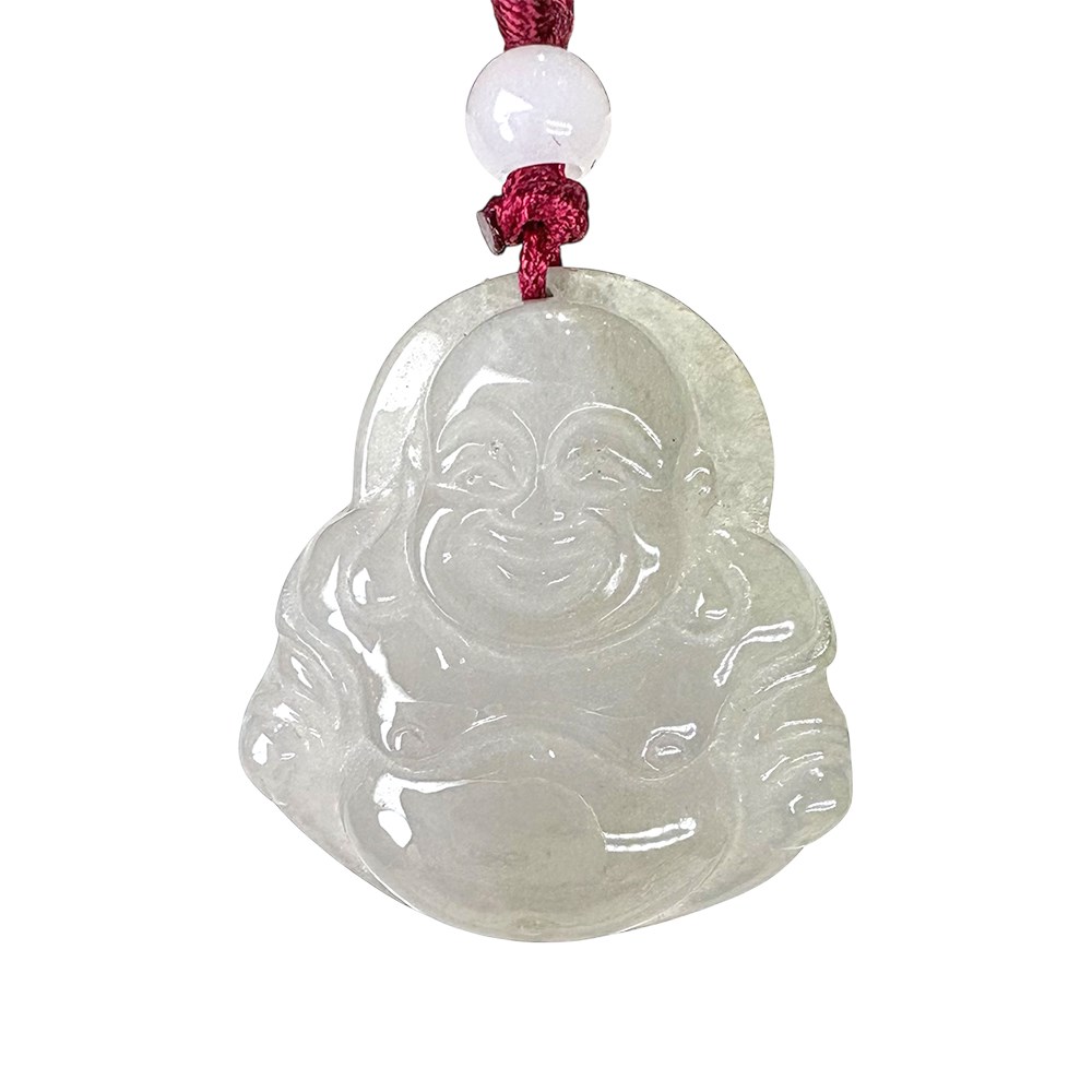 冰糯種彌勒佛玉墜 贈精美中國繩乙入