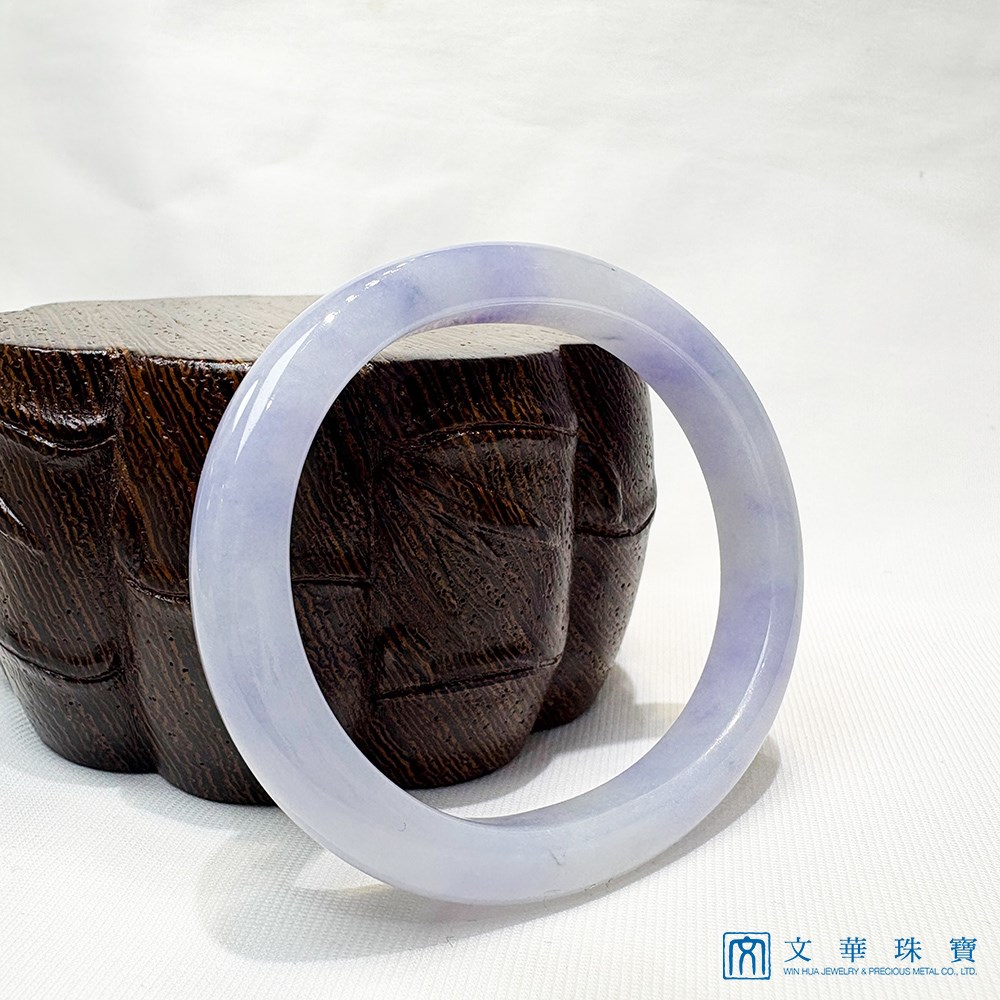 冰糯紫玉玉鐲 貴妃鐲 約16.8圍