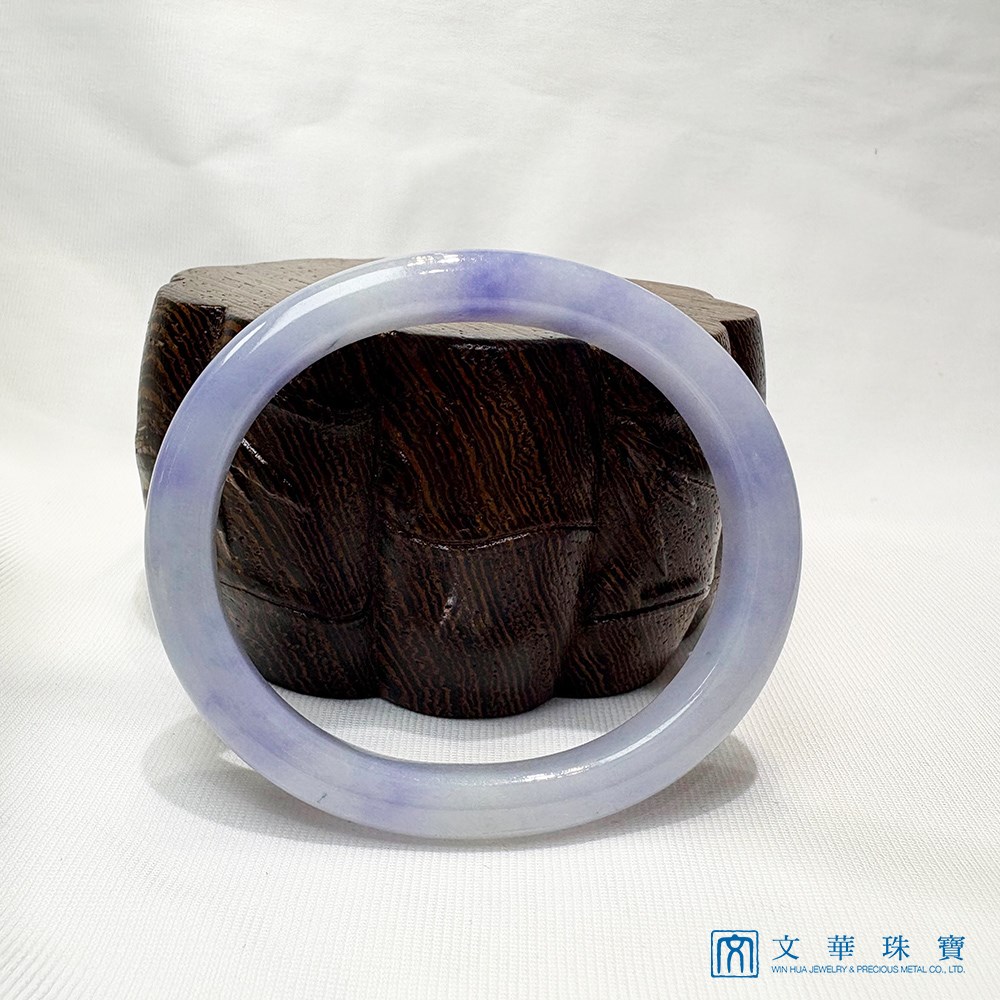 冰糯紫玉玉鐲 貴妃鐲 約16.8圍