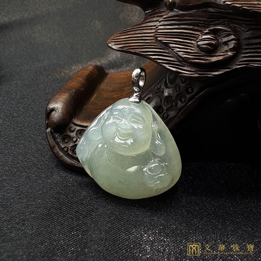 冰潤福佛彌勒佛玉墜 