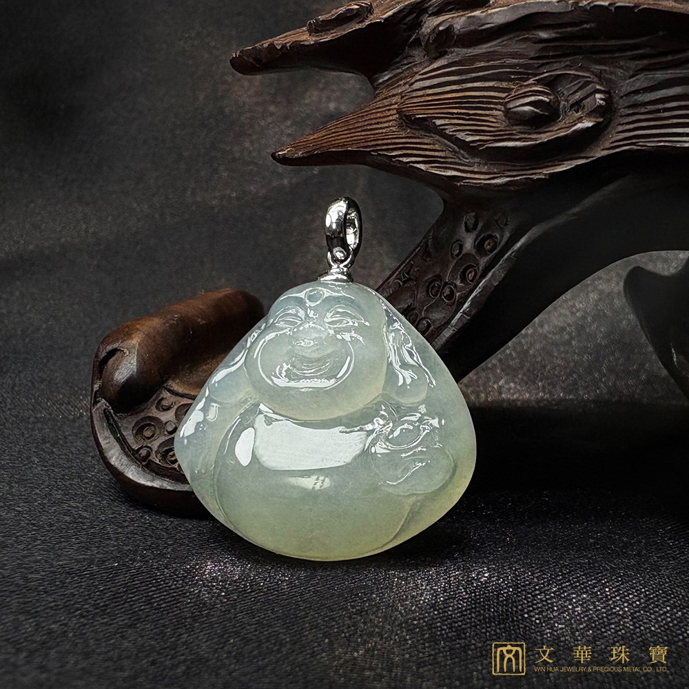 冰潤福佛彌勒佛玉墜 