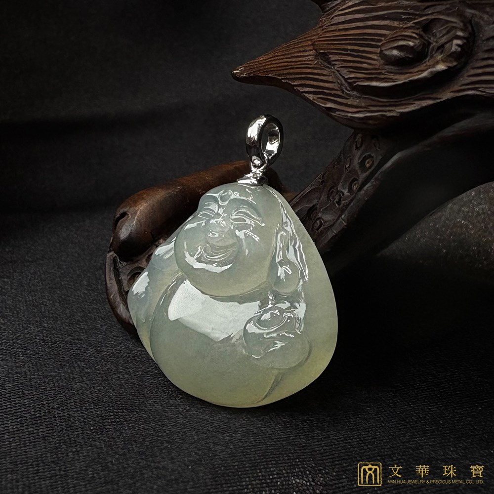 冰潤福佛彌勒佛玉墜 