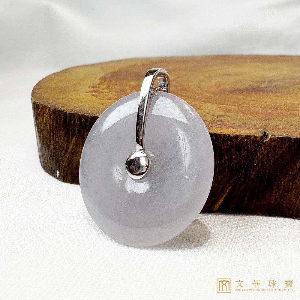 翡翠納福平安扣玉墜