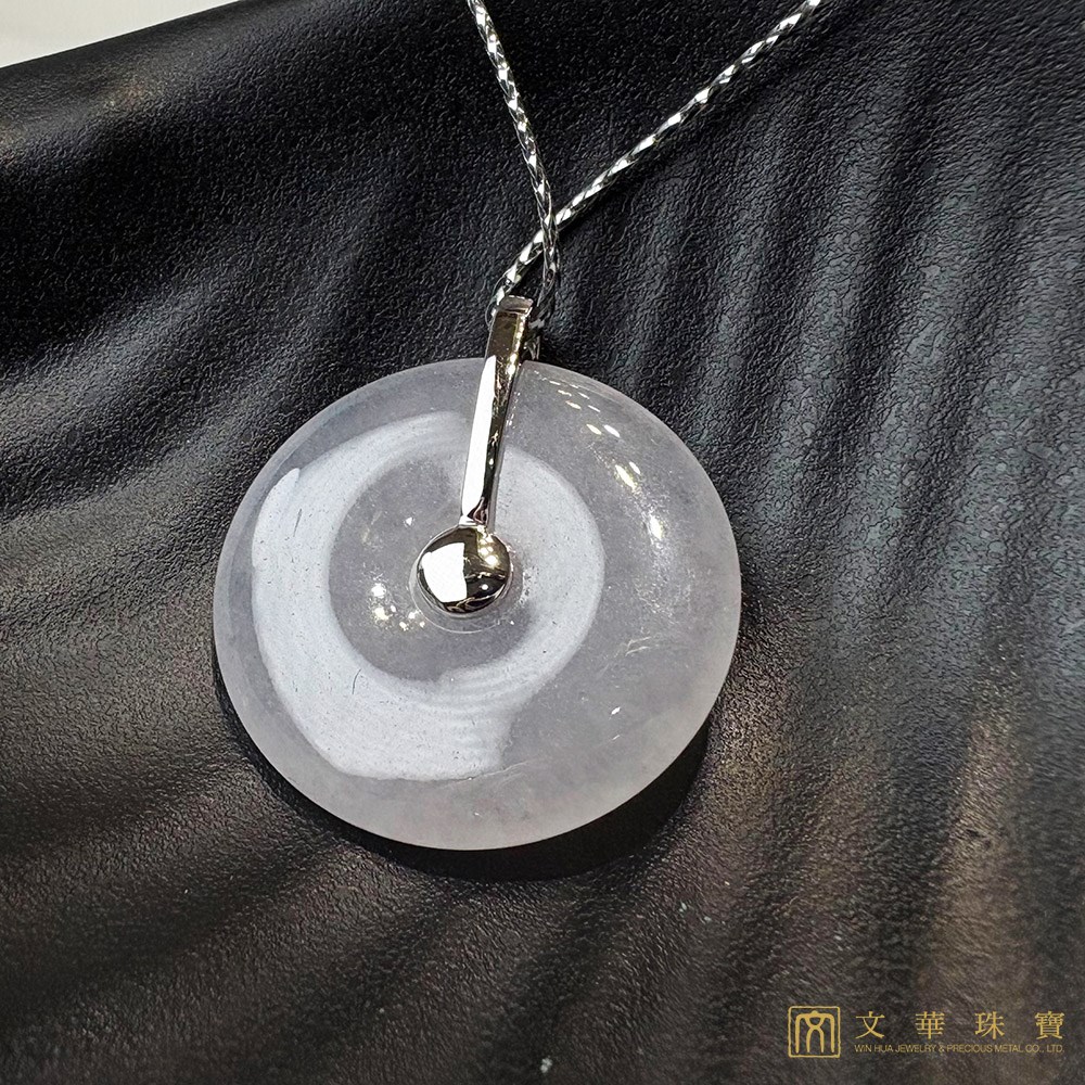 翡翠納福平安扣玉墜