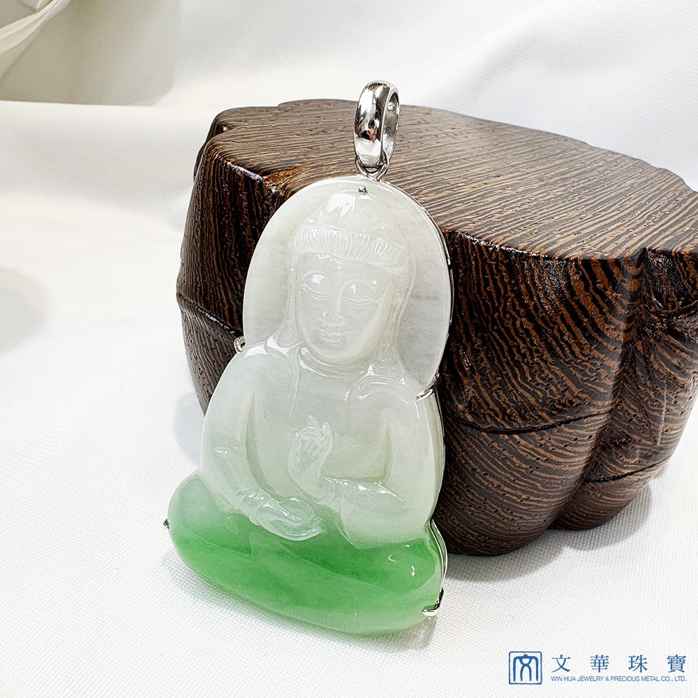 大尊素心觀自在觀音玉墜