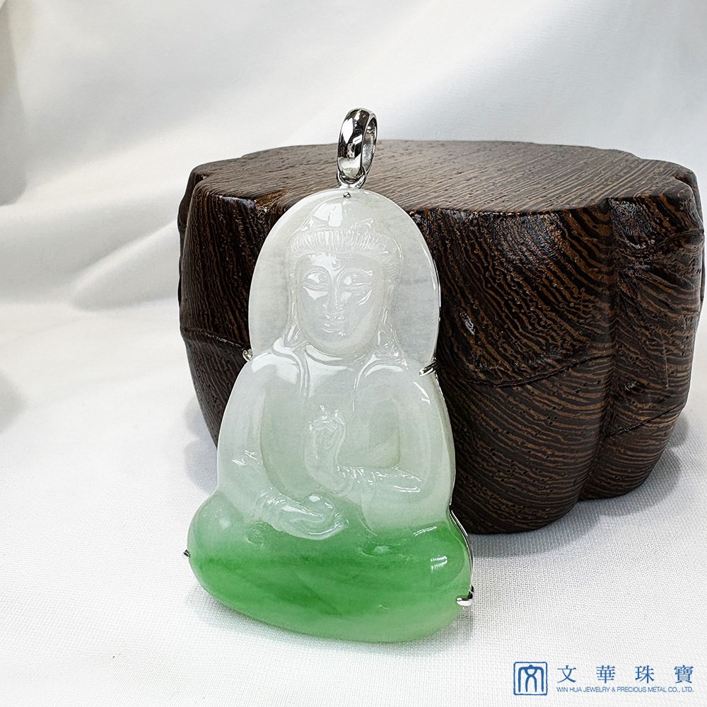 大尊素心觀自在觀音玉墜