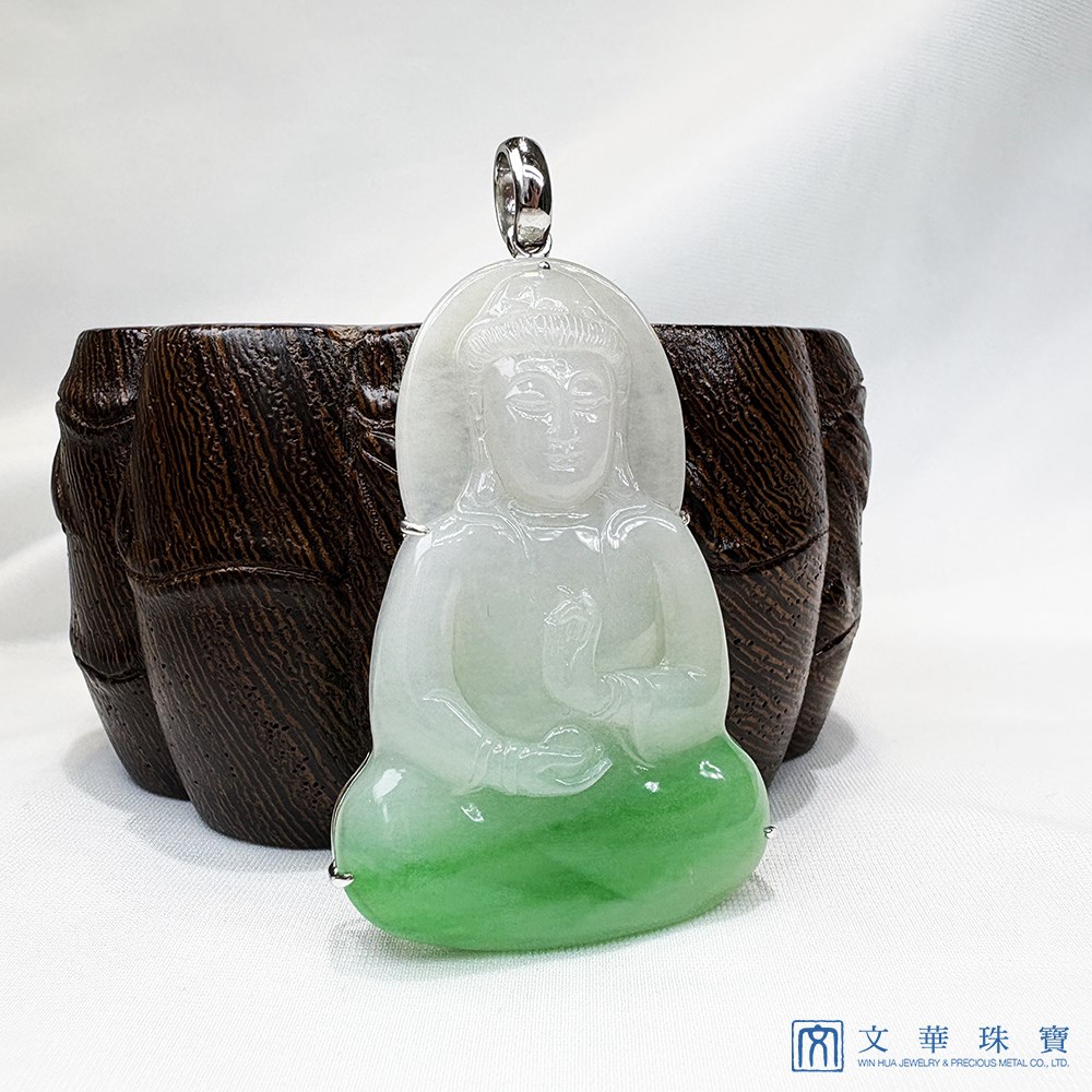 大尊素心觀自在觀音玉墜