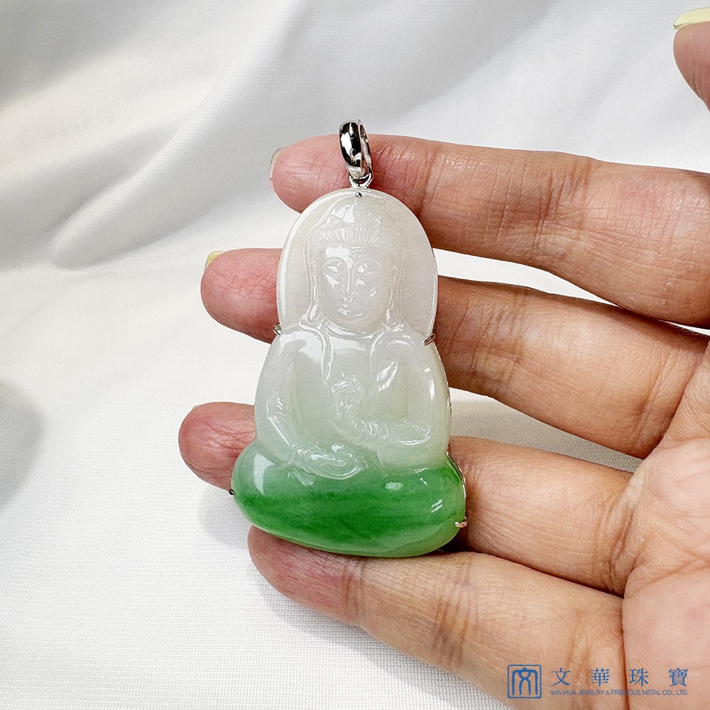 大尊素心觀自在觀音玉墜