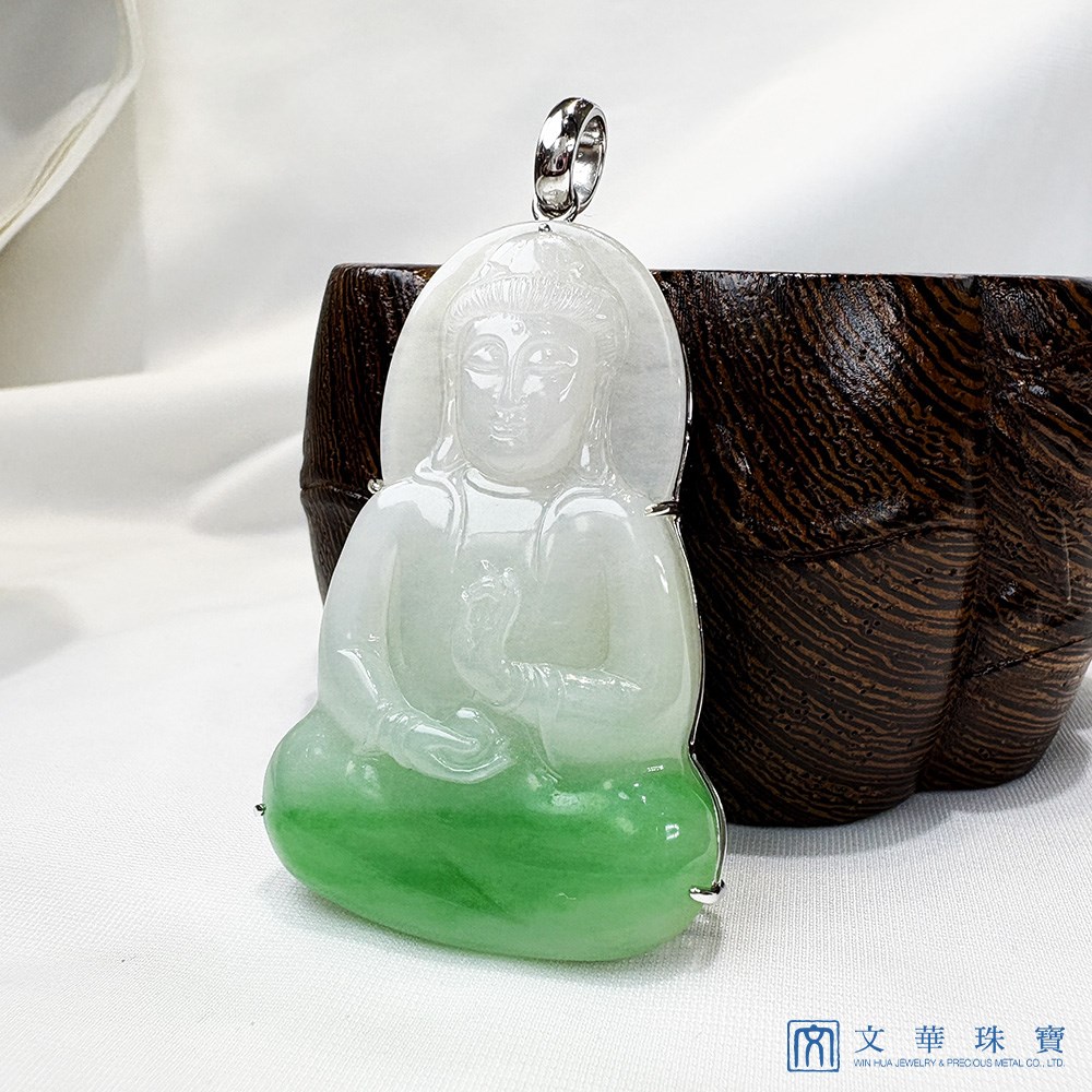 大尊素心觀自在觀音玉墜