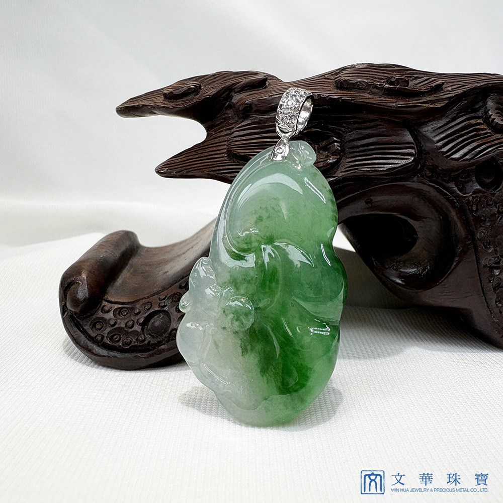 冰種靈鼠如意翡翠玉墜(已售出)