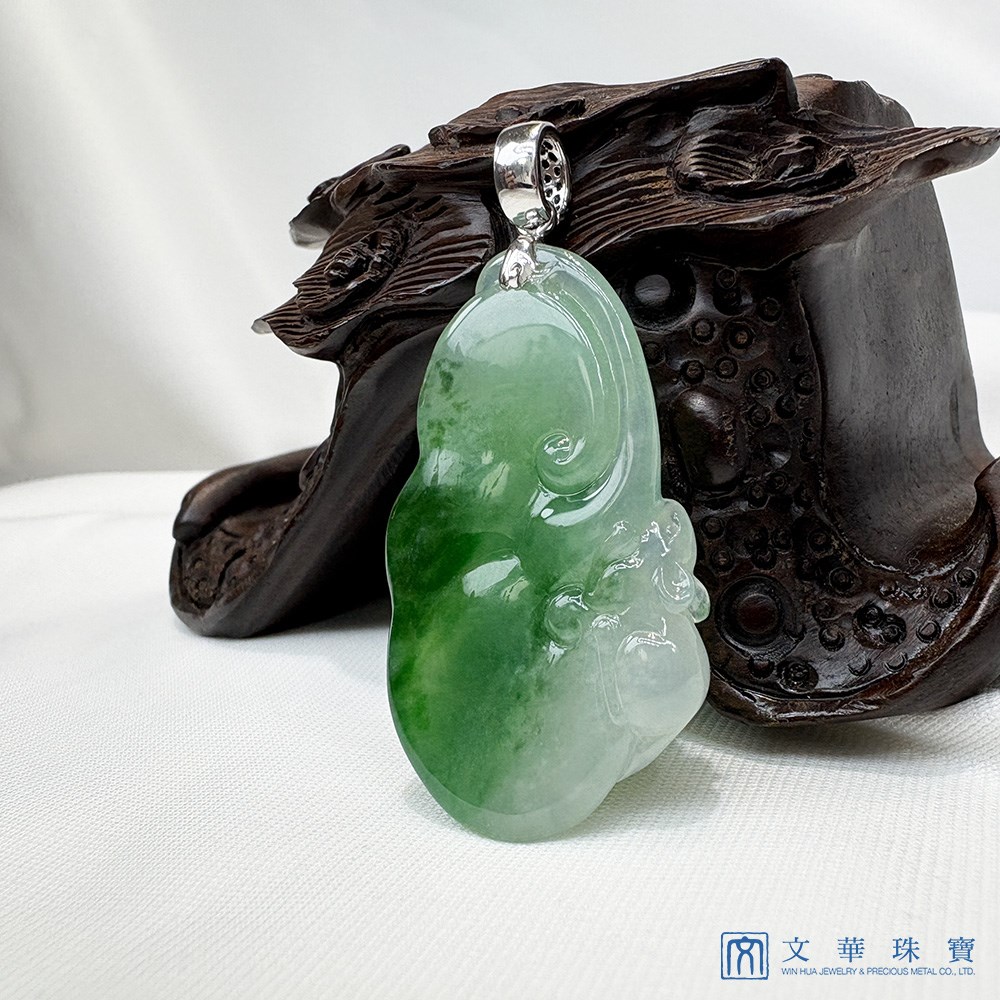 冰種靈鼠如意翡翠玉墜(已售出)
