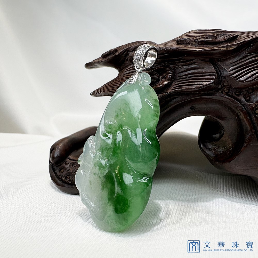 冰種靈鼠如意翡翠玉墜(已售出)